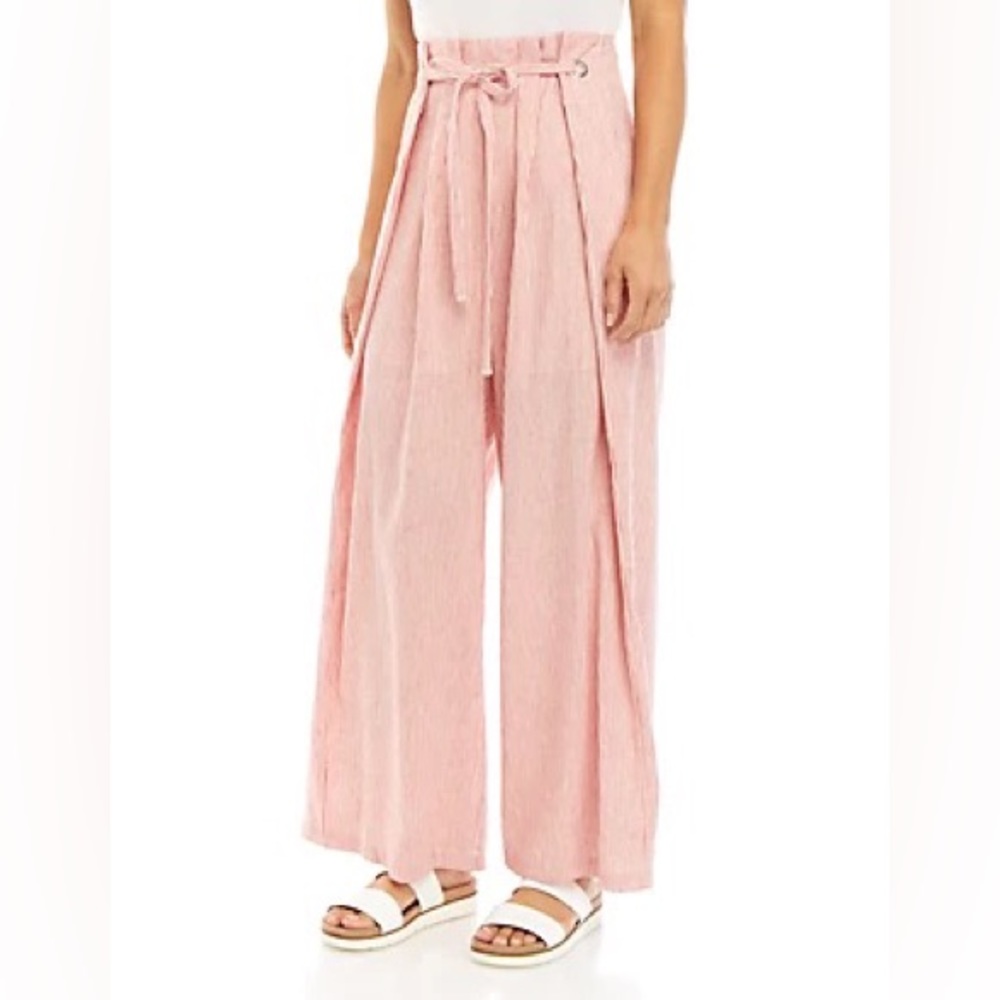 BCBG high waisted linen pants